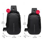 Water Repellent Multifunction Crossbody Bags With USB Charging_7