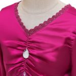 Fronzen 2 Purple Princess Elsa Dress Cosplay Costume for Girls_2