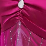 Fronzen 2 Purple Princess Elsa Dress Cosplay Costume for Girls_3